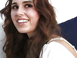 brunette casting first-time milf