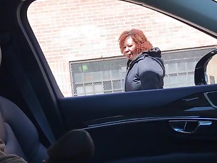 car big-cock ebony bbw milf public