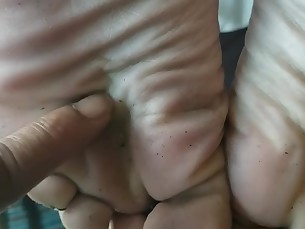 blonde feet interracial mature tease