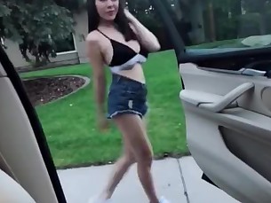 babe big-tits boobs japanese mature milf outdoor public